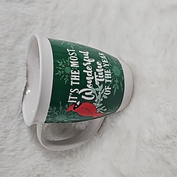 Royal Norfolk Cardinal It's the Most Wonderful Time of the Year Coffee Mug - Picture 2 of 4